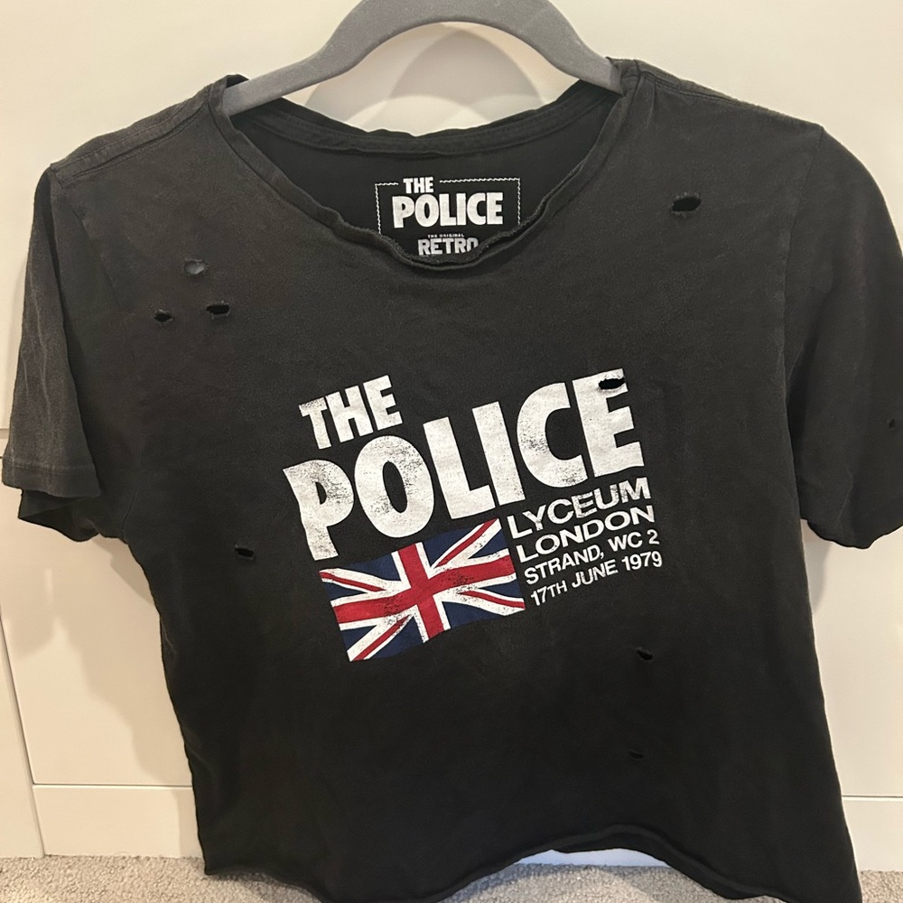 The Police crop tee